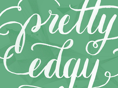 Pretty Edgy brush pen essie handlettering nail polish pretty edgy swashes