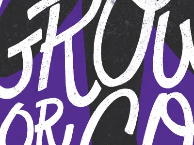 Grow or Go color colors hand drawn hand lettering hand letters lettering letters monday motivational motivational monday type typography