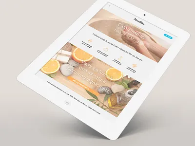Handzies website draft clean cta hands ipad iphone mobile oranges photography responsive soap ui wipes