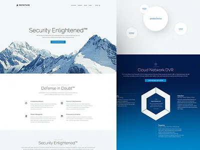 Protectwise : Home attack cloud defense dvr home landing page menu network news platform security try