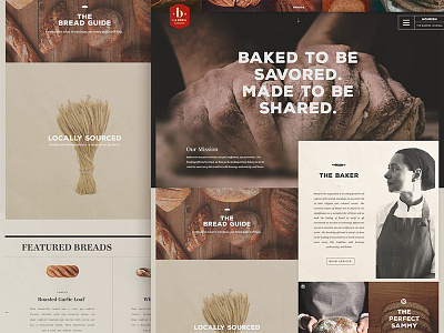 Bread Comp comp homepage interaction landing page shop ui ux