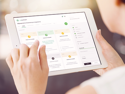 Technical Support flat material ui ux web webdesign