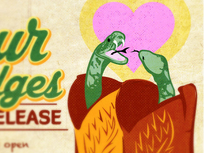 Sour Bridges CD Release - Promo Poster illustration poster