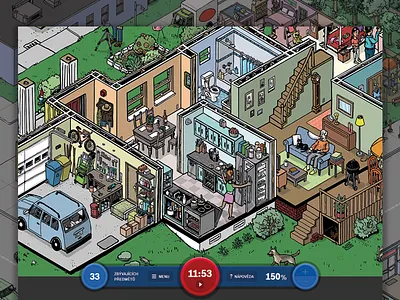 Boschville game game game ui illustrations microsite