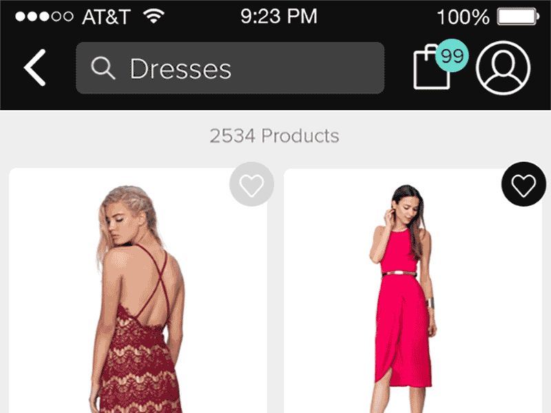 Catalogue Scrolling - THE ICONIC App ae gif ios animation iphone app ui