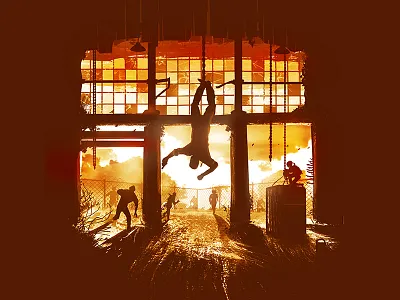 Bills Trap bills town illustration naughty dog the last of us tlou vector