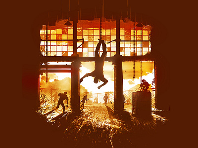 Bills Trap bills town illustration naughty dog the last of us tlou vector
