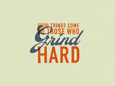 Grind Hard! grind hard hand type lock up marker type warm up