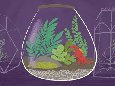 Terrarium Time! dinosaur diy how to plants terrarium weather weather underground