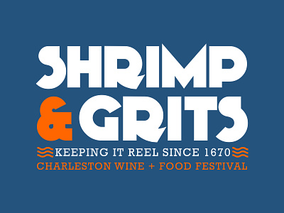 Charleston Wine & Food Festival graphic design typography