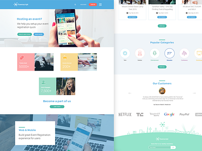Events Site Landing Page (wip) event india landing page organizer saurabhj sell tickets townscript ui users web