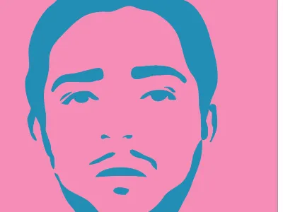 Vector Boyfriend black boyfriend david eyebrows pop portrait vector white