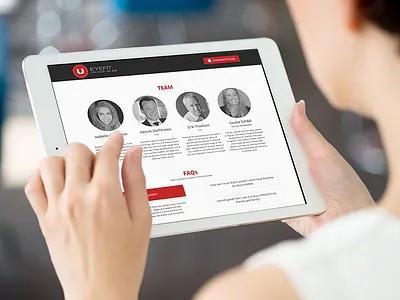 Promo website for mobile app app design eyefitu mobile uxpresso