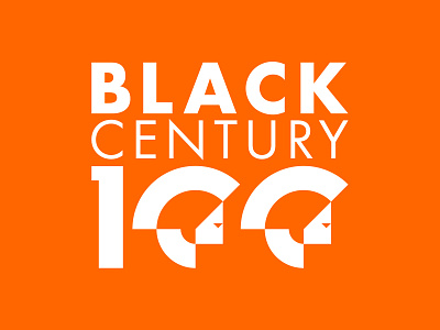 Black Century Race Logo graphic design illustration logo typography