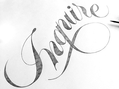 Inquire handlettering handtype lettering script type typography