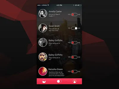 Yes or No app ios ui