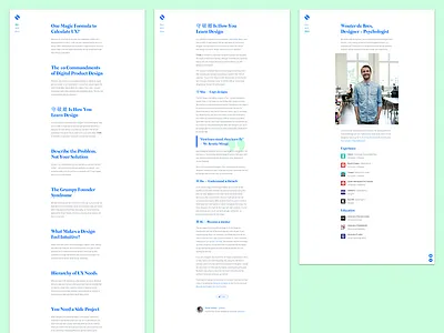 New wouterdebr.es blog — I <3 Grids blog blue grid minimal typography website