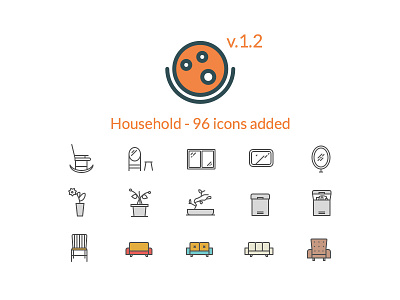 Swifticons 1.2 Update colored furniture household icons interior outline premium swifticons update