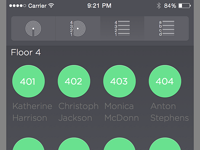 Dark semi-Flat mobile UI 9 design flat ios ios 9 ios9 mobile semi flat