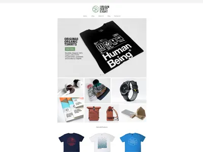 Origin68 Website 2.1 design grid icon interface layout navigation tshirt ui ux web website