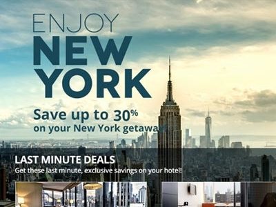 TST Hotel Promotions Pages destinations mobile promotional responsive travel ui ux web widget