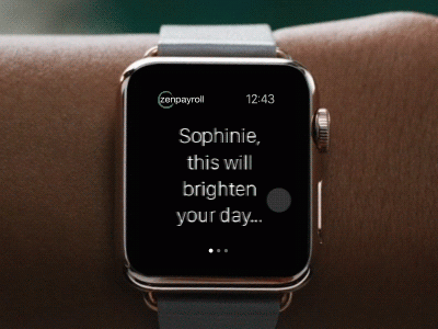 zenpayroll apple watch after effects animation apple watch gif icon paycheck ui zenpayroll