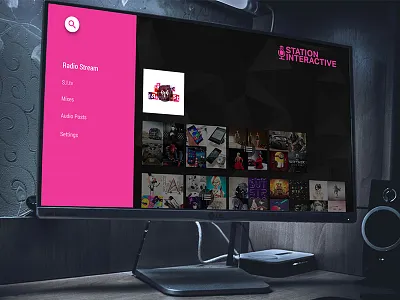 S.I Android TV experiment android android tv audio design material design multimedia tv ui ui design video