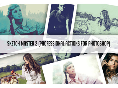 Sketch Master 2 Photoshop Action action art cartoon actions cartoonize drawing painting actions photo to drawing photo to sketch photoshop actions ps actions sketch sketch actions