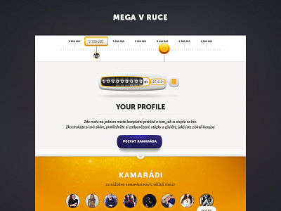 Mega v Ruce microsite ui user interface ux website