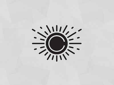 Simple Logo and Business Card black business business cards c card clean design glow pattern photoshop sun white