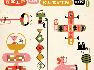 Keep On Keeping' On! great color jazz vintage