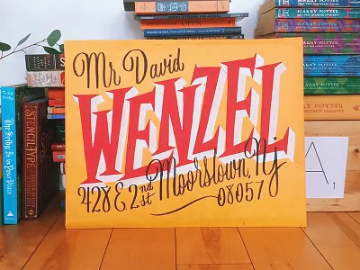 Skillshare Envelope Project #1 chalk creative design lettering marker skillshare typography wet erase