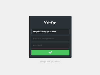 Sign up process button email form input login password register sign signup