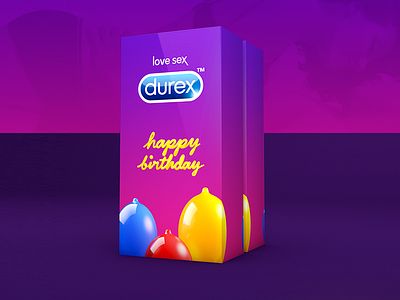 Durex package design graphic design package