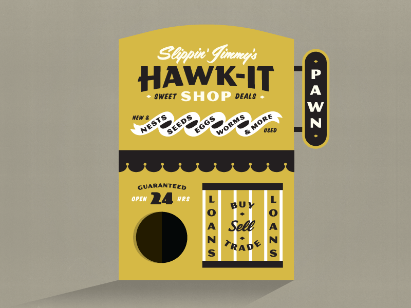 Put A Bird In It birdhouse design ranch hand painted helms workshop illustration typography workshop