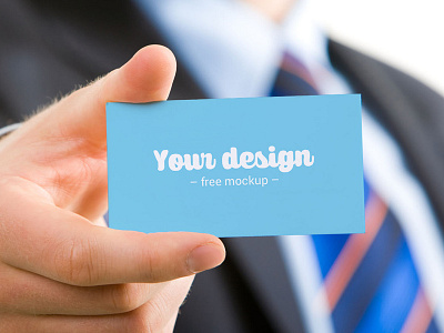 Business Card Free Mockup branding business card download free freebie hand layers man mockup photoshop psd template