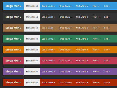 Mega Menu - Responsive css css3 horizontal html mega menu responsive vertical