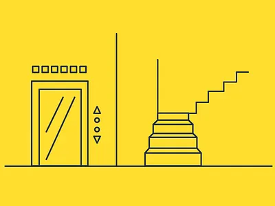 24/100 elevator stairs