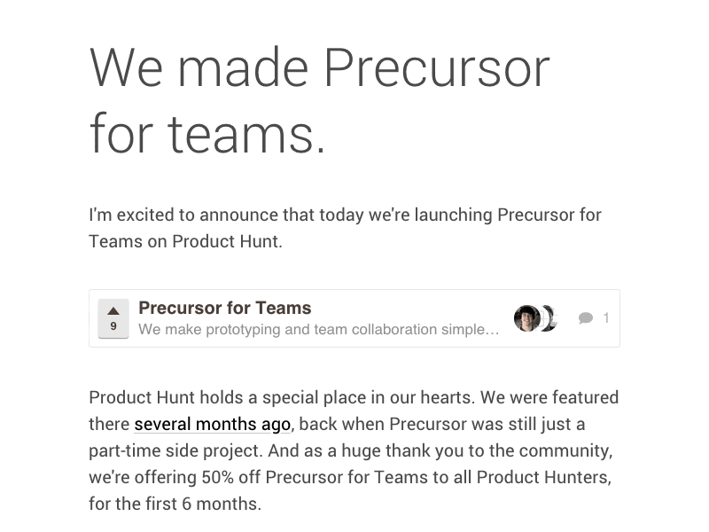 Product Hunt Widget blog embed product hunt widget