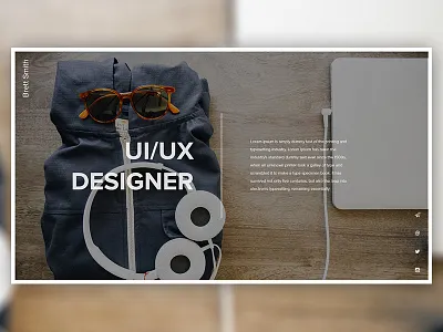 Finally - A Portfolio Update animations big type personal site photoshop portfolio psd responsive single page web web design