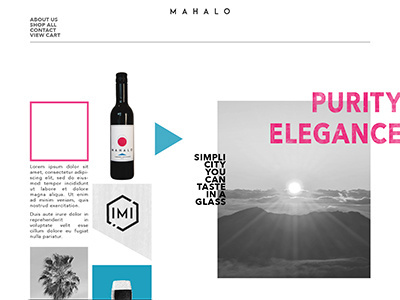 Mahalo - Web #3 branding layout modern web
