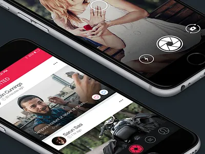 Spotter - Rethink camera clean image ios7 iphone navigation upload