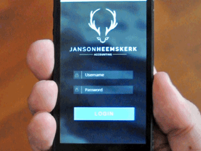 Login 3d button 3d animation film gif heemskerk janson login movie paralax parallax prototype ui