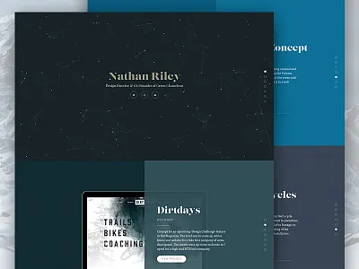 Personal Website (Live) animation branding interactive one page particles portfolio ui web web design website