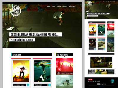 Mockup Skate Vida design mockup skate ui web