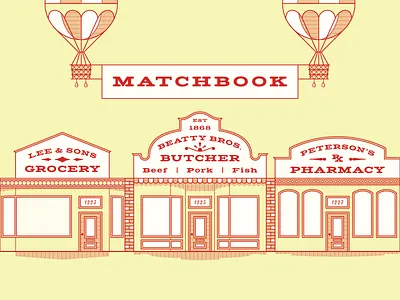 Matchbook Specimen lost type matchbook