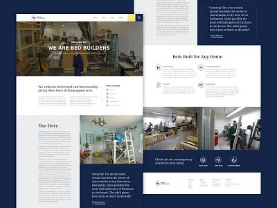 Francis Lofts & Bunk About about page agency ecommerce icons launchpad lab marketing mockups web