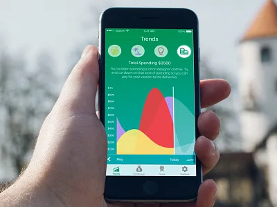Finance/Money Management App finance graphs ios money money management trends visualizations