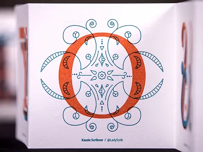 Thank You, Gemma floral illustration lettering letterpress o ornaments sketch to vector slc design