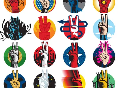 No Peace, No Justice comic books dc hands heroes illustration marvel print vector villains